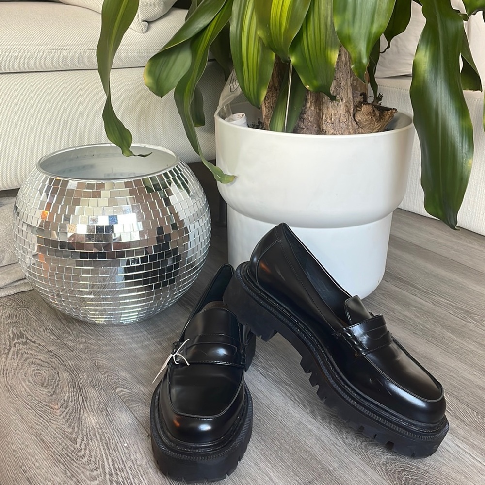 H&M chunk loafers